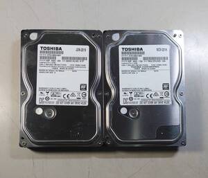 KN4323 【中古品】 TOSHIBA DT01ABA100V 1000GB/1TB 3.5インチ内蔵HDD 2個セット