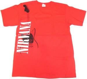 正規品Δ送料無料 Nirvana(ニルヴァーナ)ギター赤 Tシャツ (M)