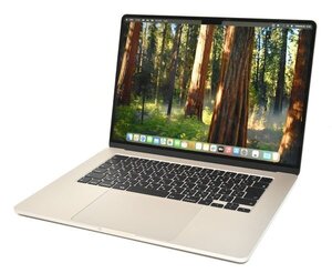 ★極美品！充放電回数7回！Apple アップル MacBook Air MQKV3J/A 15.3インチ M2 8GB SSD 512GB スターライト ノートパソコン PC★