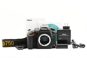 ★動作品★ Nikon ニコン D750 ボディ デジタル一眼レフ バッテリー 充電器 取説 CD ケーブル ストラップ付