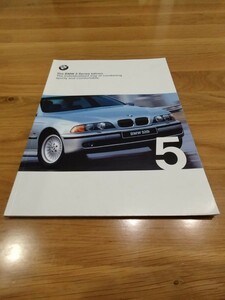 【カタログのみ】 BMW 5シリーズ セダン 4代目 E39型 前期 525i 528i 540i 1998年 厚口59P カタログ 日本語版 ★美品です。