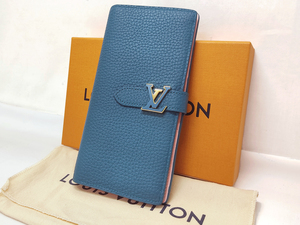 ♪売り切り 極美品 ほぼ未使用 LOUIS VUITTON ルイヴィトン LVヴェルティカルウォレット M81499 トリヨンレザー コルヴェール 長財布♪