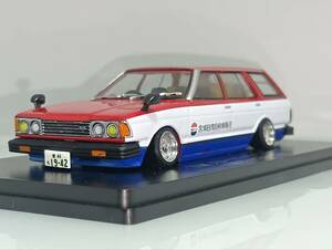 1/43 ノレブ 日産 ブルーバードバン 910型 (日産サービスカー仕様) 改 アルミ 深リム ローダウン 改造 カスタム 懐かしの商用車