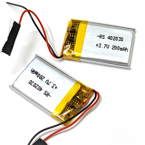 リポバッテリー 402030 200mah 3.7v 2個 充電式 リチウムポリマー 電池 リポ バッテリー Lipo 充電式リチウムイオン電池