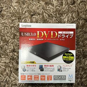 新品未開封 Logitec ロジテック USB3.0 ポータブルDVDドライブ LDR-PUE8U3VBK ブラック