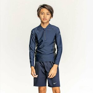 1610341-NIKE/ジュニア ロングスリーブ セットアップ スクール水着 上下 ボーイズ ガールズ 子供用/1