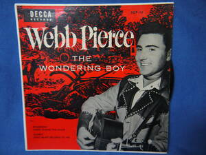 Webb Pierce- ウェッブ・ピアース - "THE WONDERING BOY"　国内版　再生問題なし☆USED