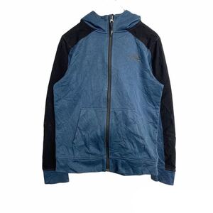 THE NORTH FACE フルジップパーカー Lサイズ キッズサイズ ブルー ブラック 古着卸 アメリカ仕入 t2111-4510