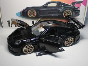 ▲最後1台！黑！限定品！PMA 1/18 ポルシェ Porsche 911（992） GT3 RS 新品 Minichamps