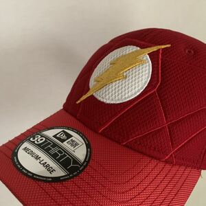 北米限定 レア NEW ERA 39Thirty Medium Large DC Comics ジャスティスリーグ フラッシュ Flash キャップ帽子 DCコミックス バットマン共演