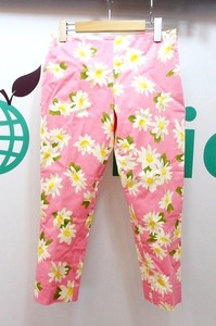 S*モスキーノ チープ&シック CHEAP&CHIC 花柄 アンクル丈コットンパンツ I40 ピンク kz4022172862