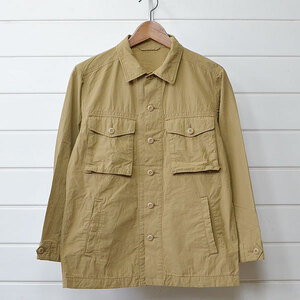 グリーンレーベルリラクシング ミリタリーシャツ S ベージュ green label relaxing UNITED ARROWS｜9f1118*A