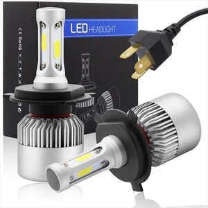 【新品】 LED ヘッドライト H4 バルブ ランプ 冷却ファン内蔵