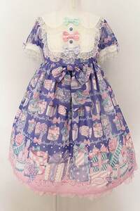 Angelic Pretty / ラッピングハートワンピース ネイビー O-24-09-10-045-AP-OP-IG-OS