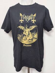 送料無料　【Lサイズ】メイヘム　Mayhem　Tシャツ　ロックバンド　半袖　デーモン　ファンスマ