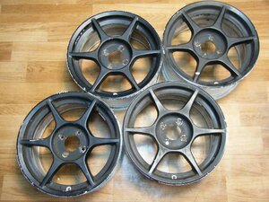 IB-146 P1 RACING 15×7J 4H-100 +38 (4本) P1レーシング KOSEI 送料一律5500円 離島を除く シビック ロードスター フィット ヴィッツ MR-S