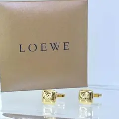 LOEWE ロエベ　カフス　ゴールド　アナグラム　スクエア