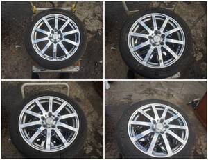 　無限NR 18インチ 8J+50 5穴 PCD120　BC アルミホイール 4本 KB1 KB2 レジェンド 22年タイヤ　245/45R18 REGNO 