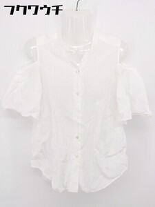 ◇ ◎ Ray BEAMS レイ ビームス オフショル 半袖 シャツ サイズ0 ホワイト レディース