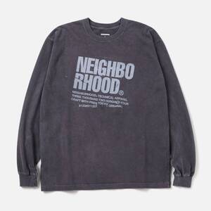 2024秋冬　新作　Lサイズ 　ブラック　NH . TEE LS-11　ネイバーフッド　neighborhood　242PCNH-LT11　顔料染め加工