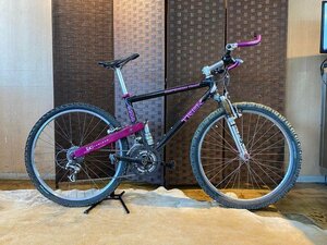 ■ 希少 ヴィンテージ TREK 9200 トレック 26インチ24速 アルミ ブラック フルサスペンション マウンテンバイク MTB 自転車 札幌発 ★