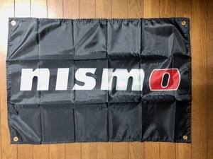 お部屋に！　NISMO　ニスモロゴバナーフラッグ 旗　通常サイズ送料無料！マーチ　ノート　オーラ　Z33　Z34　Z35　R34　R35