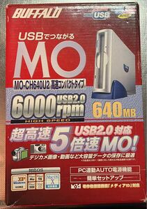 BUFFALO MO-CH640U2 (USB1.1/2.0接続MOドライブ)used品