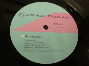 12インチ 『Duran Duran / Save A Prayer』 (Z16)　