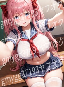 【高画質・高級光沢紙】女子高生 #A4ポスター#アートイラスト 同人 M463