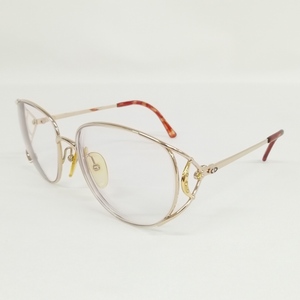 クリスチャンディオール Christian Dior 2795A ヴィンテージ メガネ 眼鏡 メタルフレーム フルリム ゴールド系 度入りレンズ 56口16 120 レ