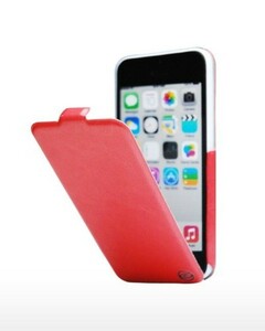 ITSKINS Plume　iPhone5c レッド 縦開きケース フランス 上級 デザインケース CaseMania