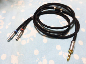 SENNHEISER HD800 HD800S HD820 Cascade ケーブル MOGAMI 2534 4.4mm5極 130cm 高品質ver ( 延長 変更可 Campfire ZX507 Fiio M17 ZEN DAC