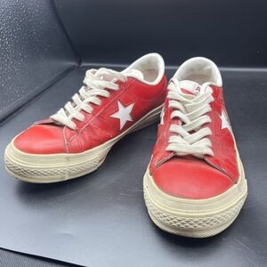 !定番! CONVERSE ONE STAR 赤白 サイズ4 1/2 / コンバース ワンスター レザー