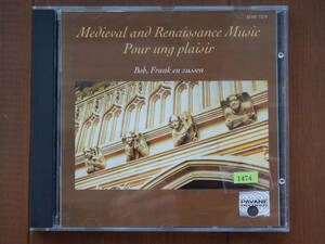 1474◆BOB.FRANK EN ZUSSEN MEDIEVAL AND RENAISSANCE MUSIC 輸入盤 ボブ・フランク・シスターズ