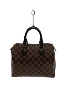 LOUIS VUITTON◆スピーディ25_ダミエ・エベヌ_BRW/PVC/BRW