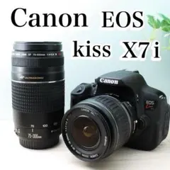 届いたらすぐに使える⭐️Canon kiss X7i⭐️ダブルレンズ⭐️初心者⭐️カメラ