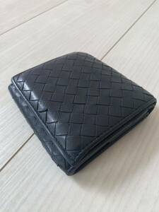 大人気！送料込み！BOTTEGA VENETA ボッテガヴェネタ イントレチャート コンパクトウォレット ミニ財布 本革　レザー　小銭入れ　