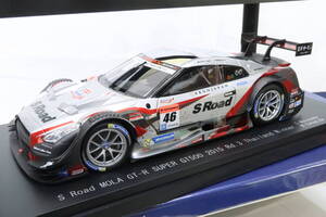 EBBRO NISSAN GT-R SUPER GT500 2015 S Road MOLA スーパーGT 日産 箱付 1/18 イニハレ