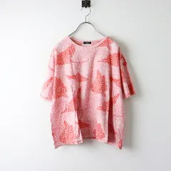 マーブルシュッド marble SUD small fish 半袖カットソー/ピンク トップス Tシャツ プルオーバー 魚 さかな【2400014164213】