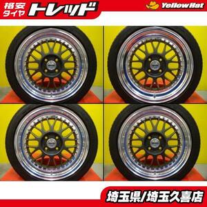 チューナーサイズ WORK マイスター M1 6.5J +32/+37 4H100 ダンロップ Le MansV 195/45R16 タンク ルーミー ブーン シャコタン 埼玉