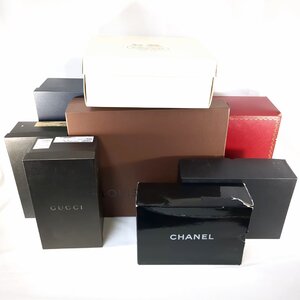 【1円スタート】CHANEL シャネル ルイ・ヴィトン カルティエ グッチ バーバリー ダンヒル コーチ ブランドボックス 8個 まとめて 空箱 BOX