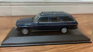 MINICHAMPS BENZ W123 ワゴン 紺 青 ネイビー ミニチャンプス ミニカー 模型 ヤナセ ベンツ