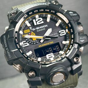 美品 CASIO カシオ G-SHOCK ジーショック MASTER OF G マッドマスター GWG-1000-1A3JF 腕時計 電波ソーラー アナデジ 多機能 動作確認済