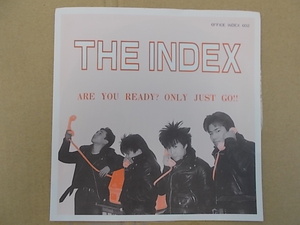 〇日本インディーズ/The Index/ Are You Ready? Only Just Go!/Office Index 002/ソノシート