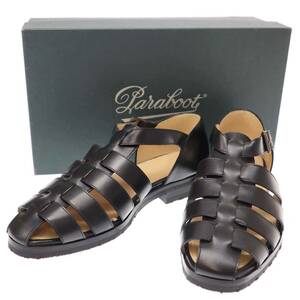 paraboot パラブーツ 24SS FERRET フェレット レザーグルカサンダル 190212 ブラック 7 ITW0AE7IYFK5