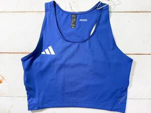 【即決】adidas Adizero アディダス 女子 陸上 クロップトップ レーシングブルマ Royal 海外Mサイズ