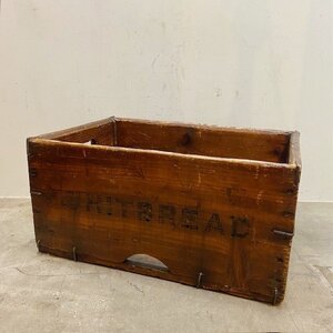 アメリカ ヴィンテージ BREAD BOX 木箱 収納 ディスプレイ 店舗什器 アメリカン雑貨 店舗備品 アンティーク【B1821】