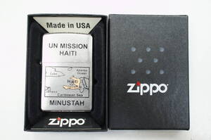 未使用/新品◇ZIPPO ジッポ UN MISSION HAITI MINUSTAH 国際連合ハイチ安定化ミッション オイルライター 2011年製造 シルバー色 動作確認済