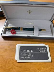 未使用 デッド PARKER パーカー SONNET ソネット ボールペン グリーン マーブル ヴィンテージ