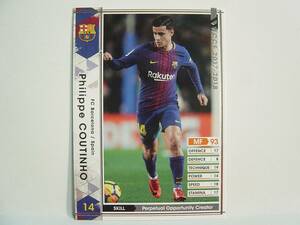 WCCF 2017-2018 EXTRA 白 フィリペ・コウチーニョ　Philippe Coutinho 1992 Brazil　FC Barcelona 17-18 Extra Card